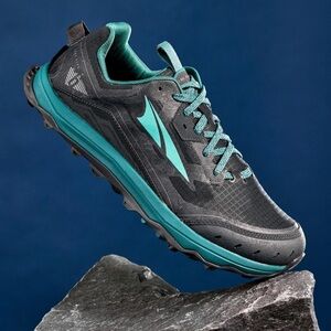 Altra Women size 9.5 Charcoal and Turquoise Running Shoes